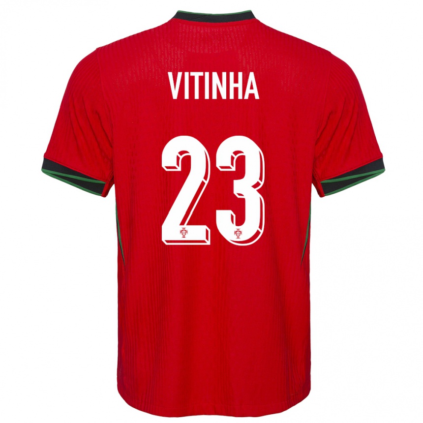 Hombre Fútbol Camiseta Portugal Vitinha #23 Rojo 1ª Equipación 24-26