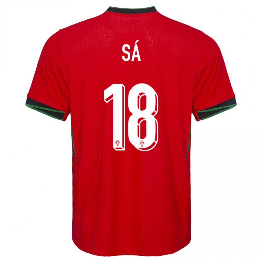 Hombre Fútbol Camiseta Portugal Gustavo Sa #18 Rojo 1ª Equipación 24-26