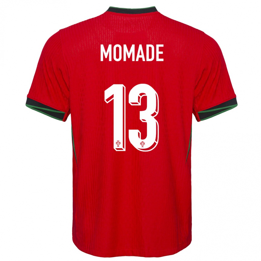 Hombre Fútbol Camiseta Portugal Rayhan Momade #13 Rojo 1ª Equipación 24-26