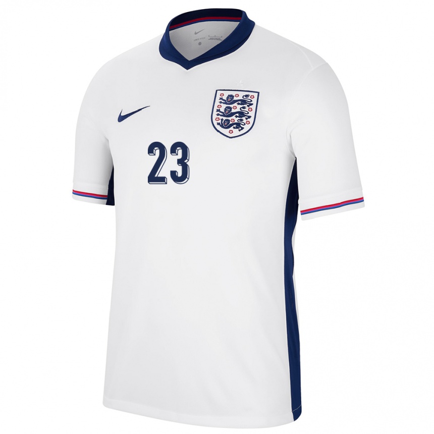 Hombre Fútbol Camiseta Inglaterra Alessia Russo #23 Blanco 1ª Equipación 24-26