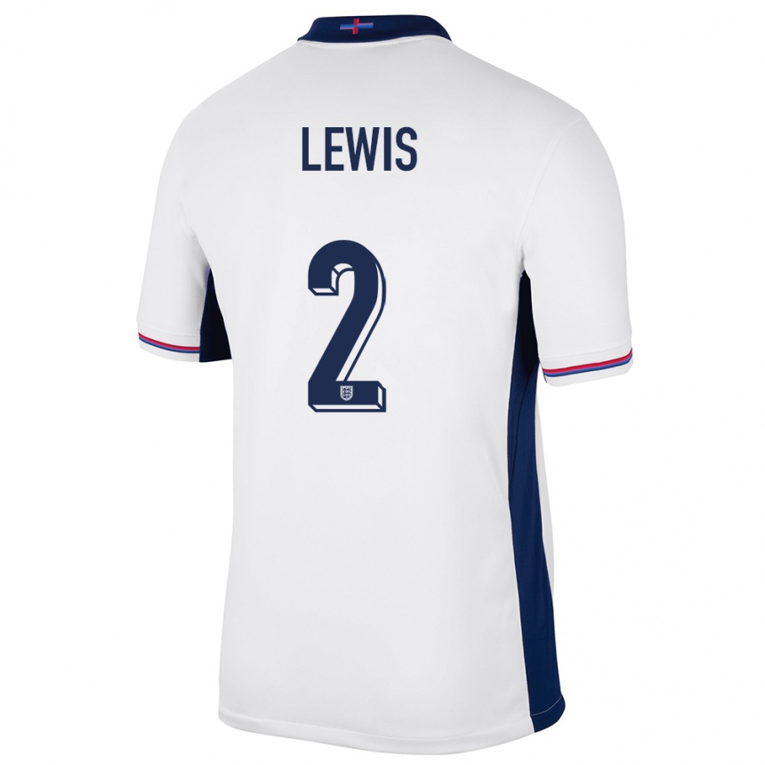 Hombre Fútbol Camiseta Inglaterra Rico Lewis #2 Blanco 1ª Equipación 24-26