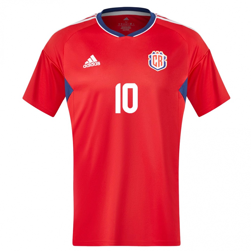 Hombre Fútbol Camiseta Costa Rica Brandon Aguilera #10 Rojo 1ª Equipación 24-26