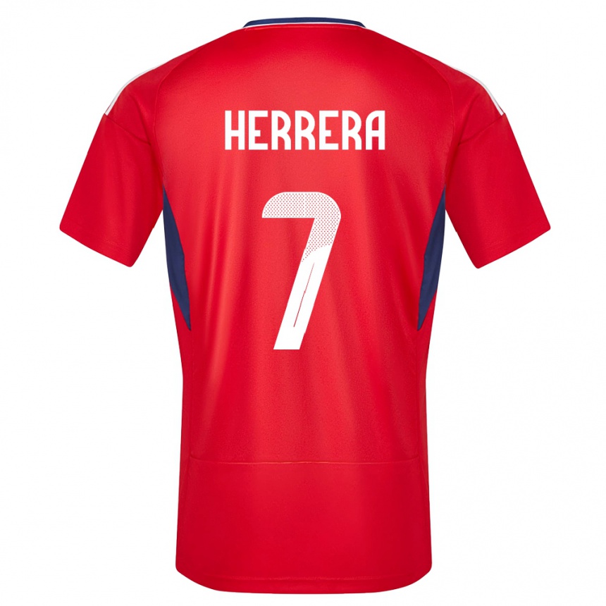 Hombre Fútbol Camiseta Costa Rica Melissa Herrera #7 Rojo 1ª Equipación 24-26