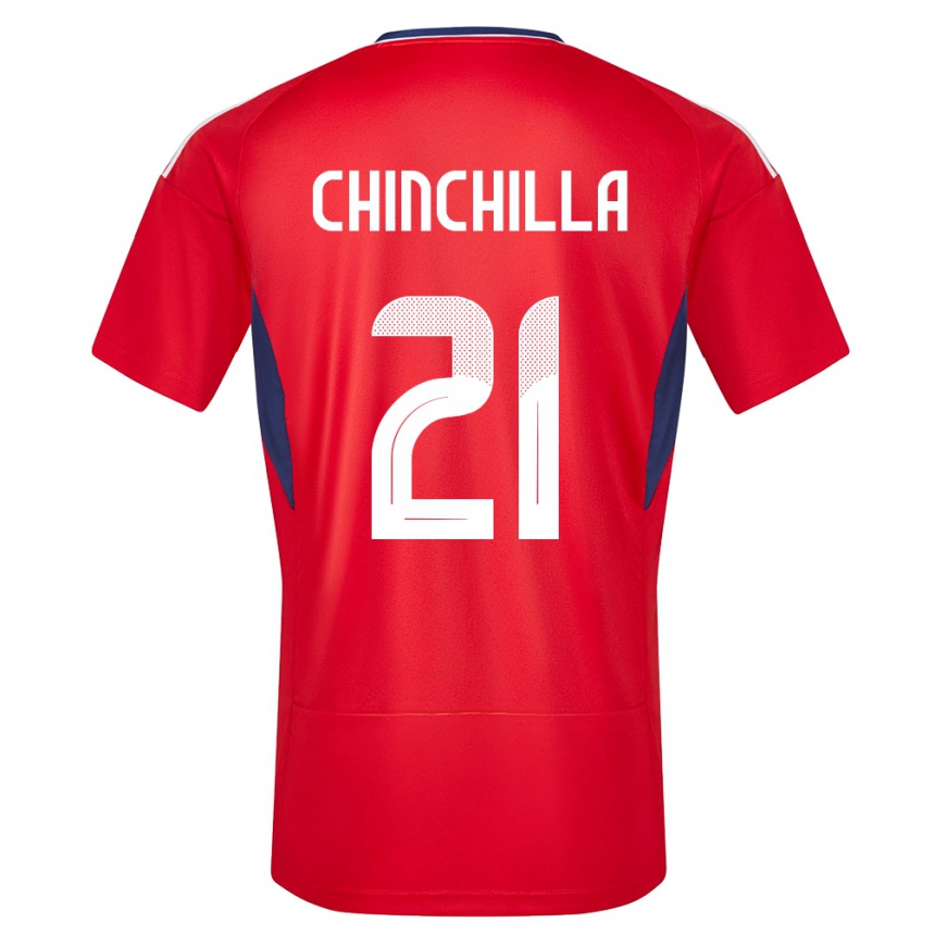 Hombre Fútbol Camiseta Costa Rica Viviana Chinchilla #21 Rojo 1ª Equipación 24-26