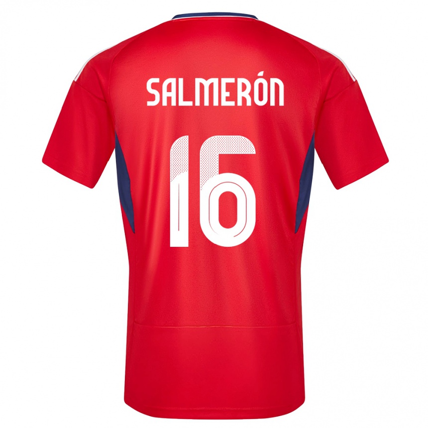 Hombre Fútbol Camiseta Costa Rica Andrey Salmeron #16 Rojo 1ª Equipación 24-26