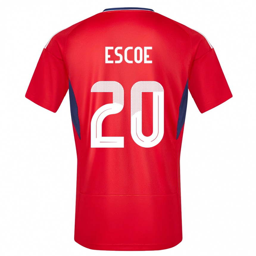 Hombre Fútbol Camiseta Costa Rica Enyel Escoe #20 Rojo 1ª Equipación 24-26