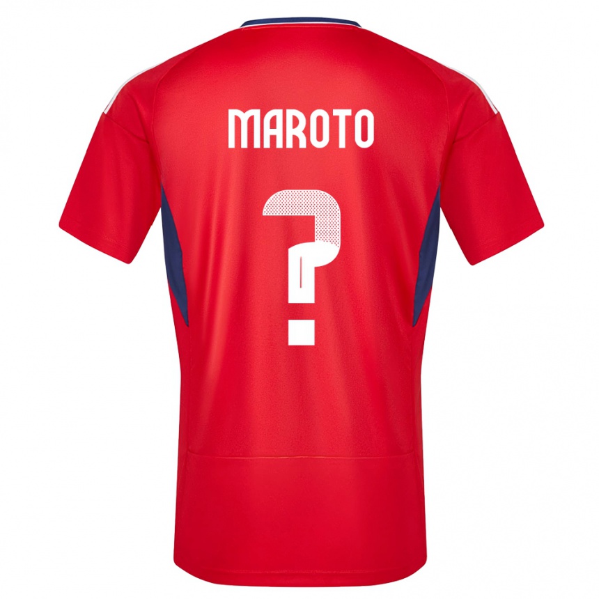 Hombre Fútbol Camiseta Costa Rica Victor Maroto #0 Rojo 1ª Equipación 24-26