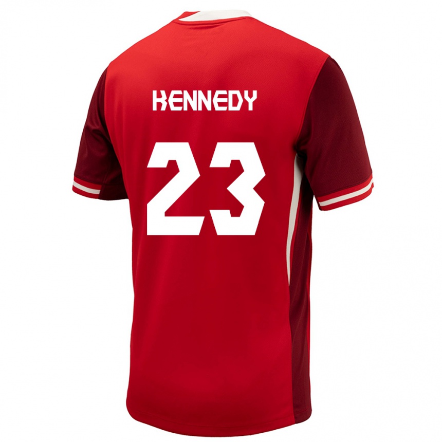 Hombre Fútbol Camiseta Canadá Scott Kennedy #23 Rojo 1ª Equipación 24-26