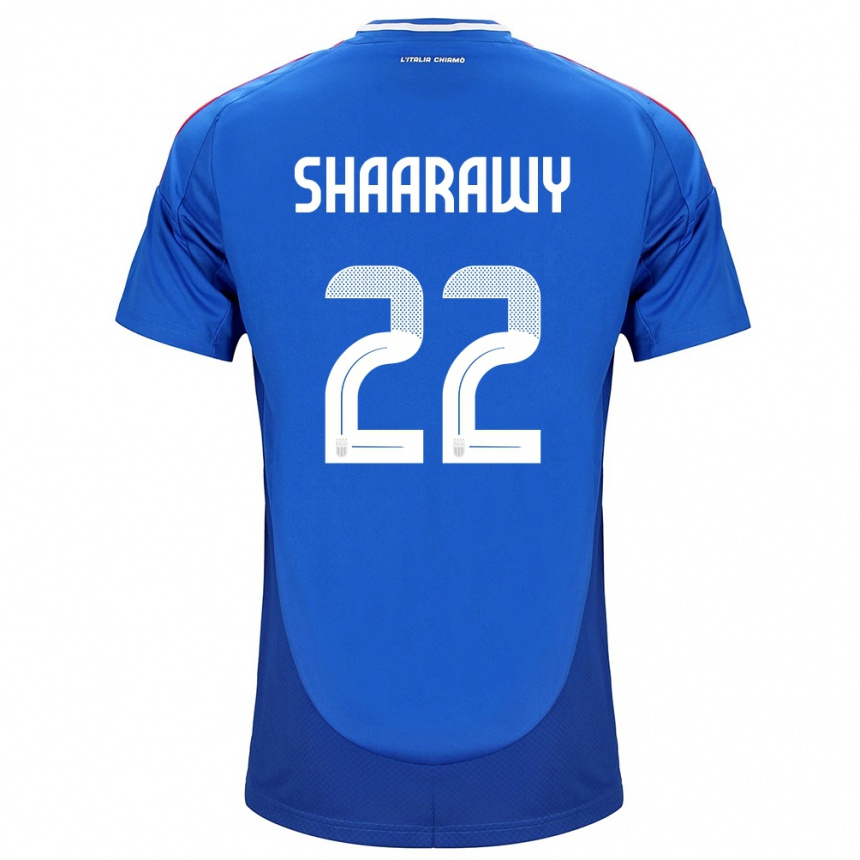 Hombre Fútbol Camiseta Italia Stephan El Shaarawy #22 Azul 1ª Equipación 24-26