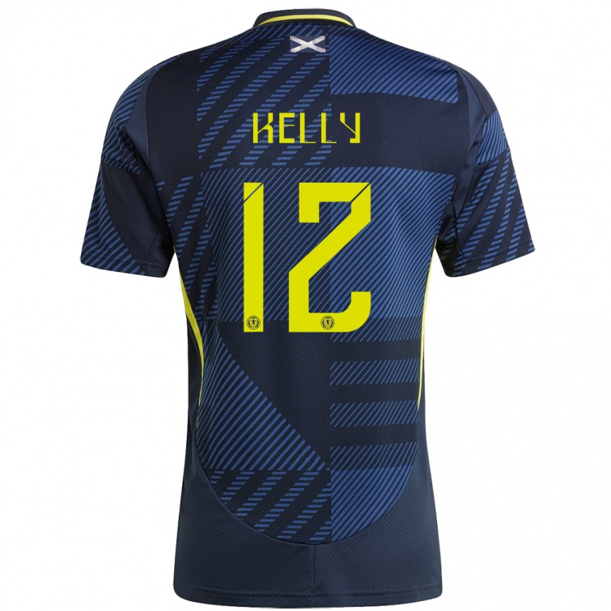 Hombre Fútbol Camiseta Escocia Liam Kelly #12 Azul Oscuro 1ª Equipación 24-26