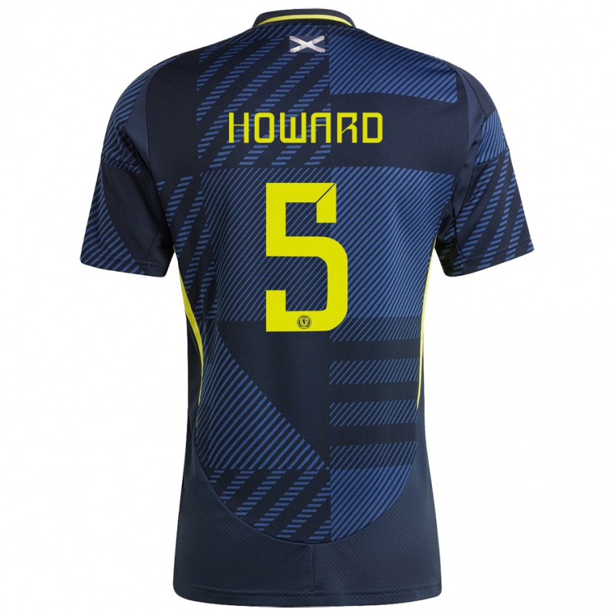 Hombre Fútbol Camiseta Escocia Sophie Howard #5 Azul Oscuro 1ª Equipación 24-26