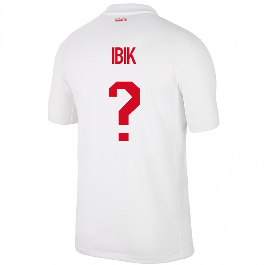 Hombre Fútbol Camiseta Turquía Ada İbik #0 Blanco 1ª Equipación 24-26