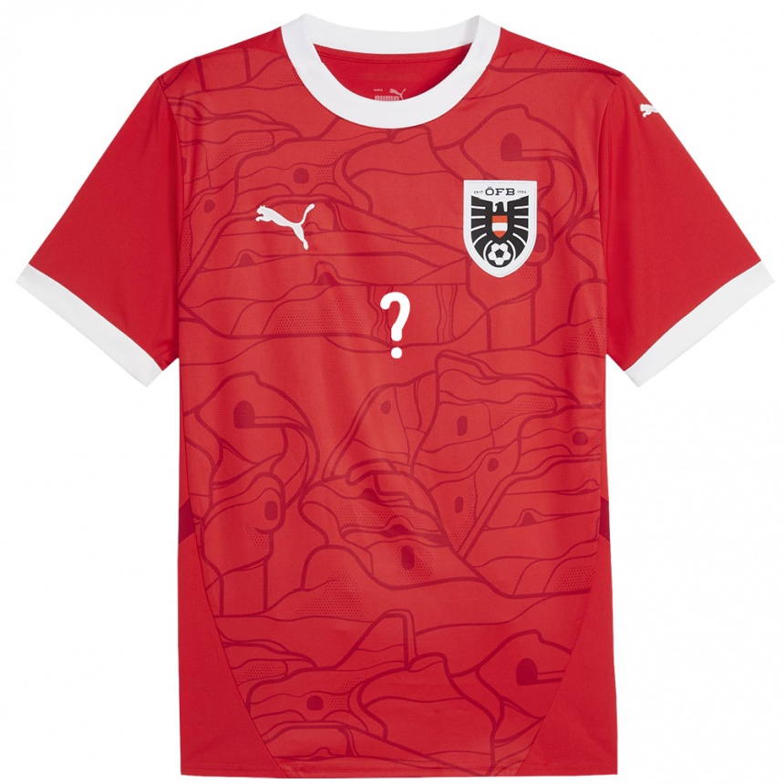 Hombre Fútbol Camiseta Austria Oghenetejiri Adejenughure #0 Rojo 1ª Equipación 24-26