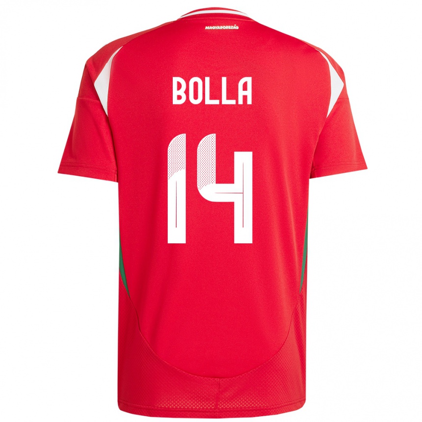 Hombre Fútbol Camiseta Hungría Bendegúz Bolla #14 Rojo 1ª Equipación 24-26