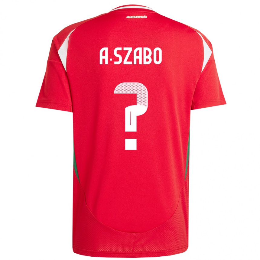 Hombre Fútbol Camiseta Hungría Alex Szabó #0 Rojo 1ª Equipación 24-26