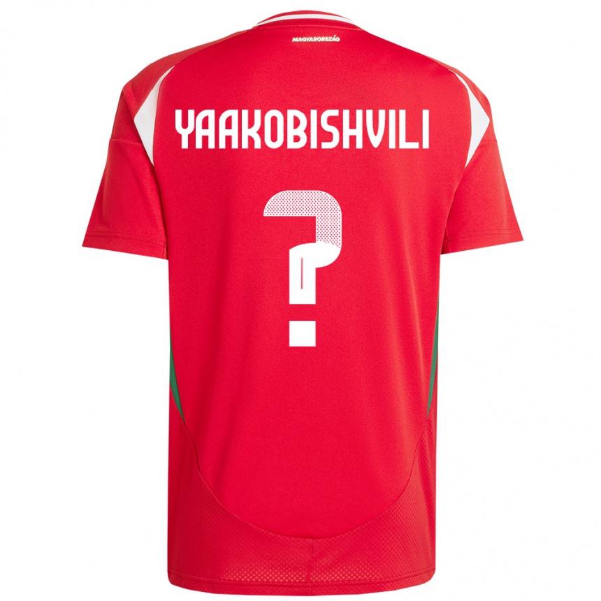 Hombre Fútbol Camiseta Hungría Antal Yaakobishvili #0 Rojo 1ª Equipación 24-26