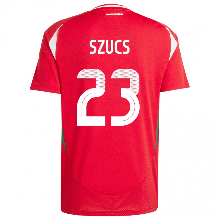 Hombre Fútbol Camiseta Hungría Tamás Szűcs #23 Rojo 1ª Equipación 24-26