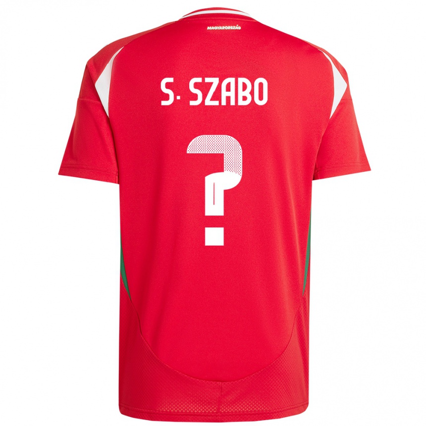 Hombre Fútbol Camiseta Hungría Szilárd Szabó #0 Rojo 1ª Equipación 24-26