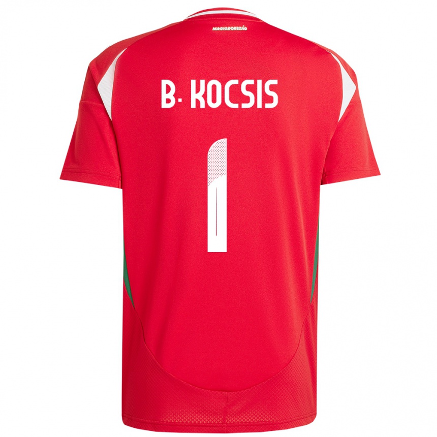 Hombre Fútbol Camiseta Hungría Botond Kocsis #1 Rojo 1ª Equipación 24-26