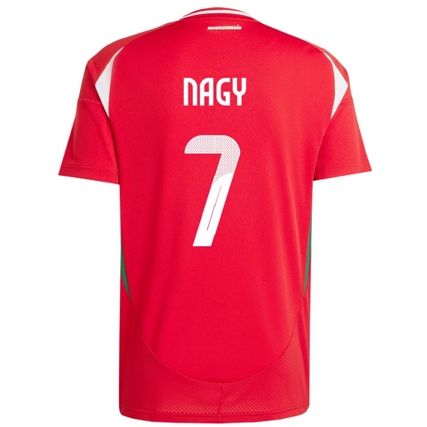 Hombre Fútbol Camiseta Hungría Fanni Nagy #7 Rojo 1ª Equipación 24-26