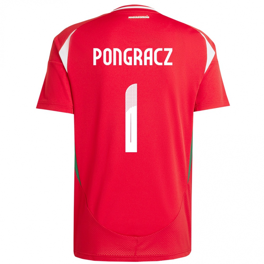 Hombre Fútbol Camiseta Hungría Agness Pongracz #1 Rojo 1ª Equipación 24-26