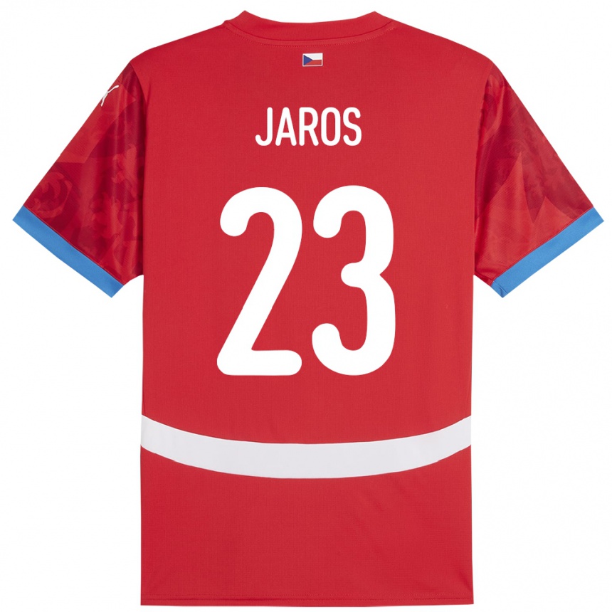 Hombre Fútbol Camiseta Chequia Vitezslav Jaros #23 Rojo 1ª Equipación 24-26