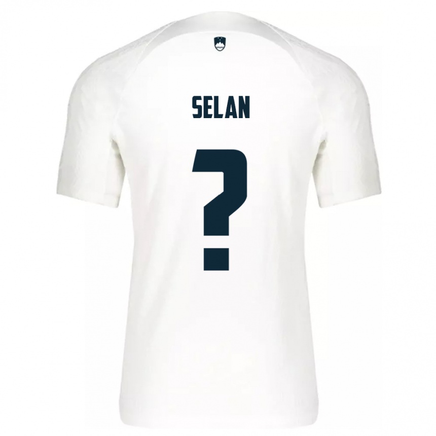 Hombre Fútbol Camiseta Eslovenia Beno Selan #0 Blanco 1ª Equipación 24-26