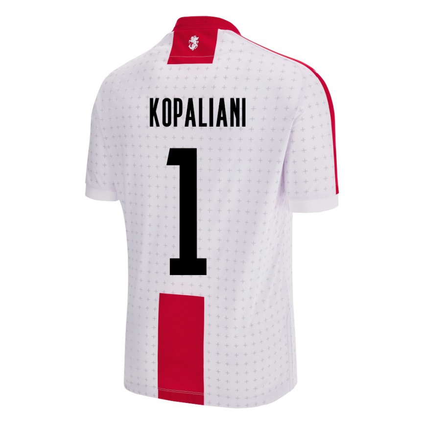 Hombre Fútbol Camiseta Georgia Soso Kopaliani #1 Blanco 1ª Equipación 24-26