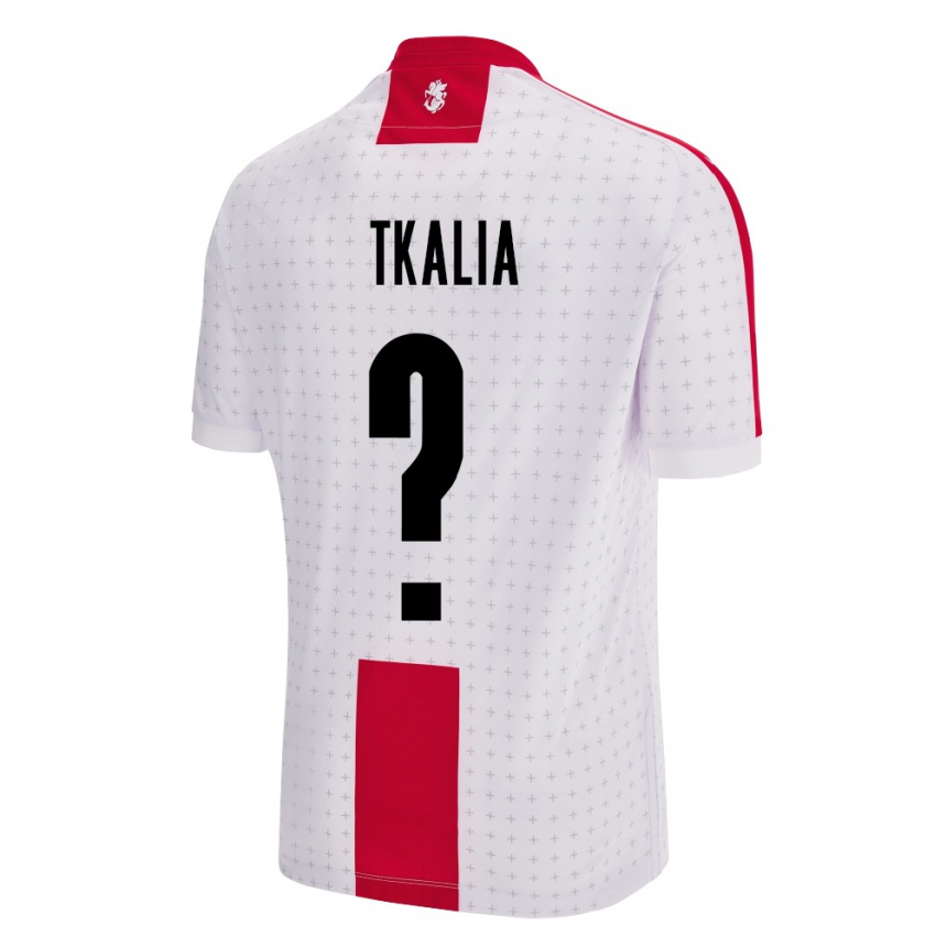 Hombre Fútbol Camiseta Georgia Nikoloz Tkalia #0 Blanco 1ª Equipación 24-26