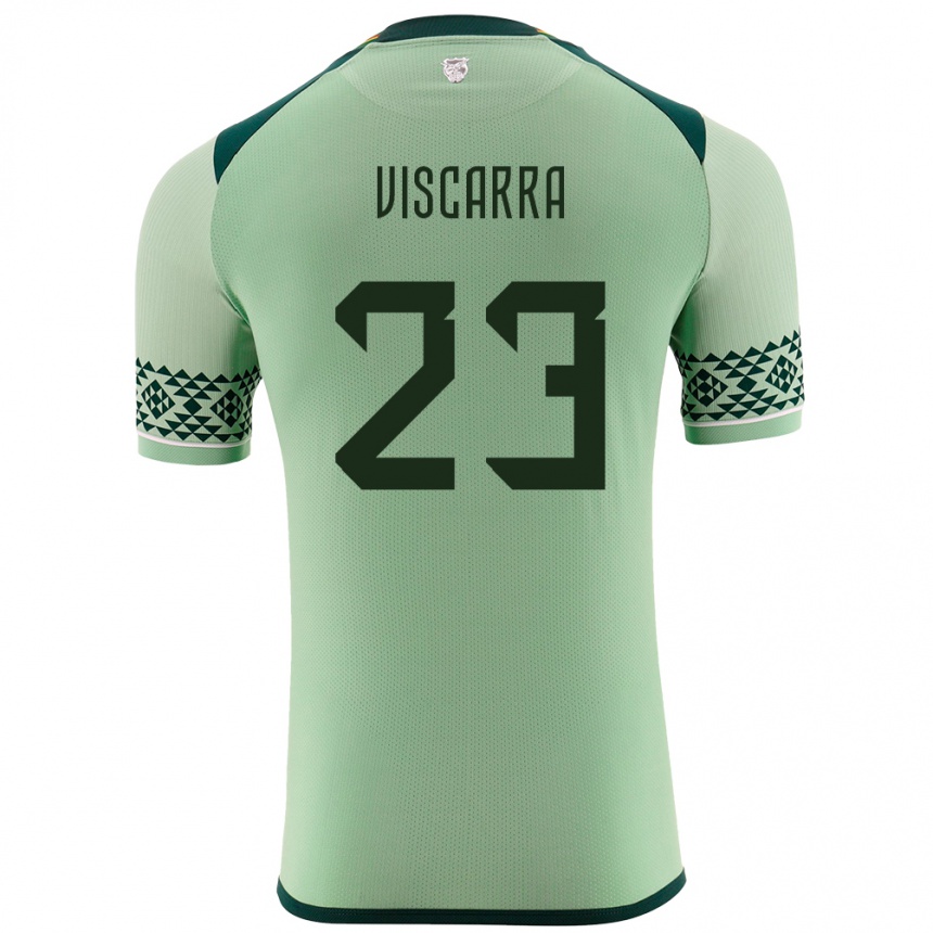 Hombre Fútbol Camiseta Bolivia Guillermo Viscarra #23 Verde Claro 1ª Equipación 24-26