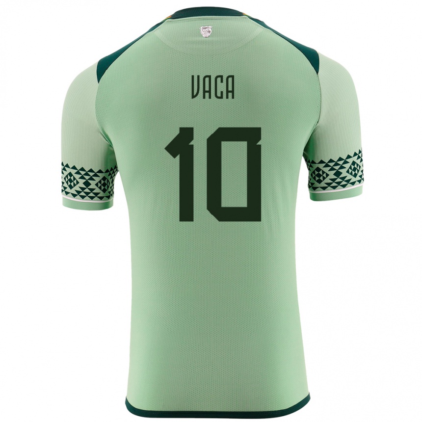Hombre Fútbol Camiseta Bolivia Ramiro Vaca #10 Verde Claro 1ª Equipación 24-26