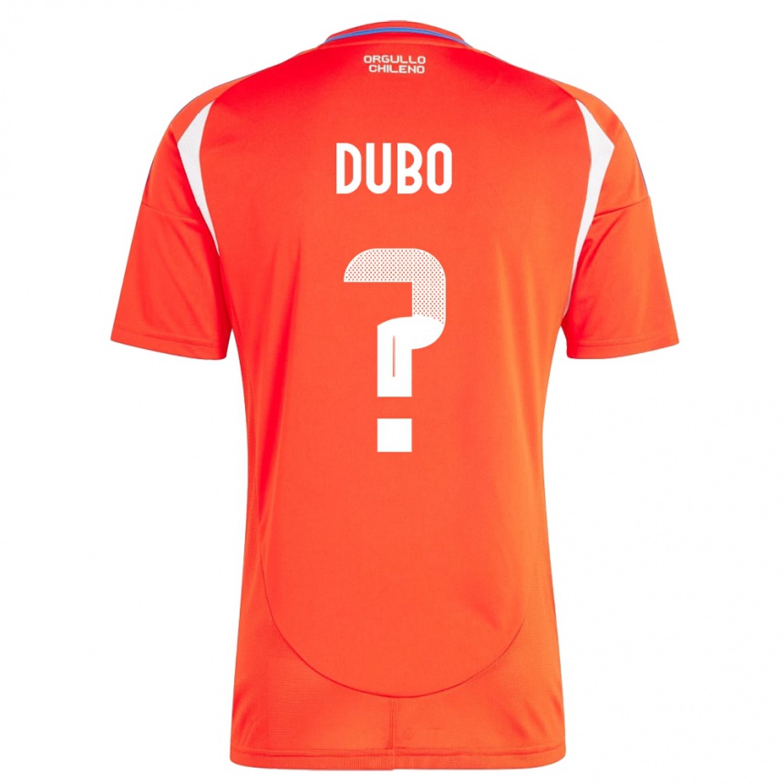 Hombre Fútbol Camiseta Chile Alexander Dubó #0 Rojo 1ª Equipación 24-26