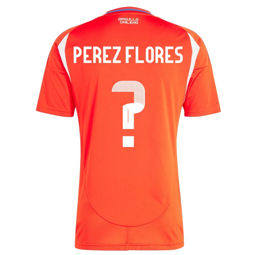 Hombre Fútbol Camiseta Chile Benjamín Pérez Flores #0 Rojo 1ª Equipación 24-26