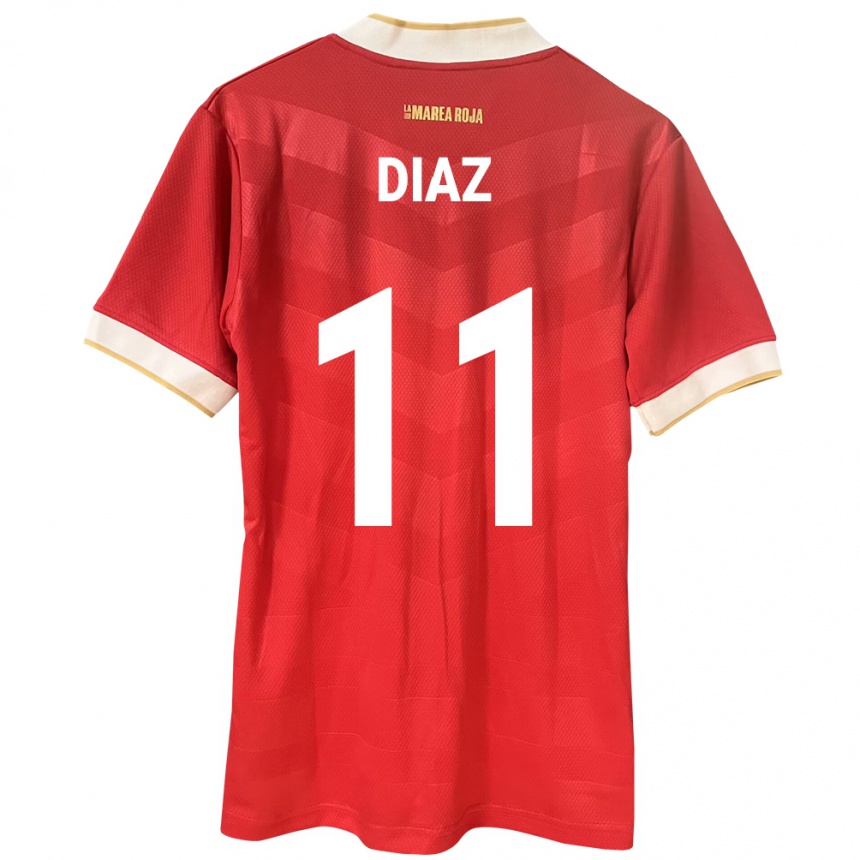 Hombre Fútbol Camiseta Panamá Ismael Díaz #11 Rojo 1ª Equipación 24-26