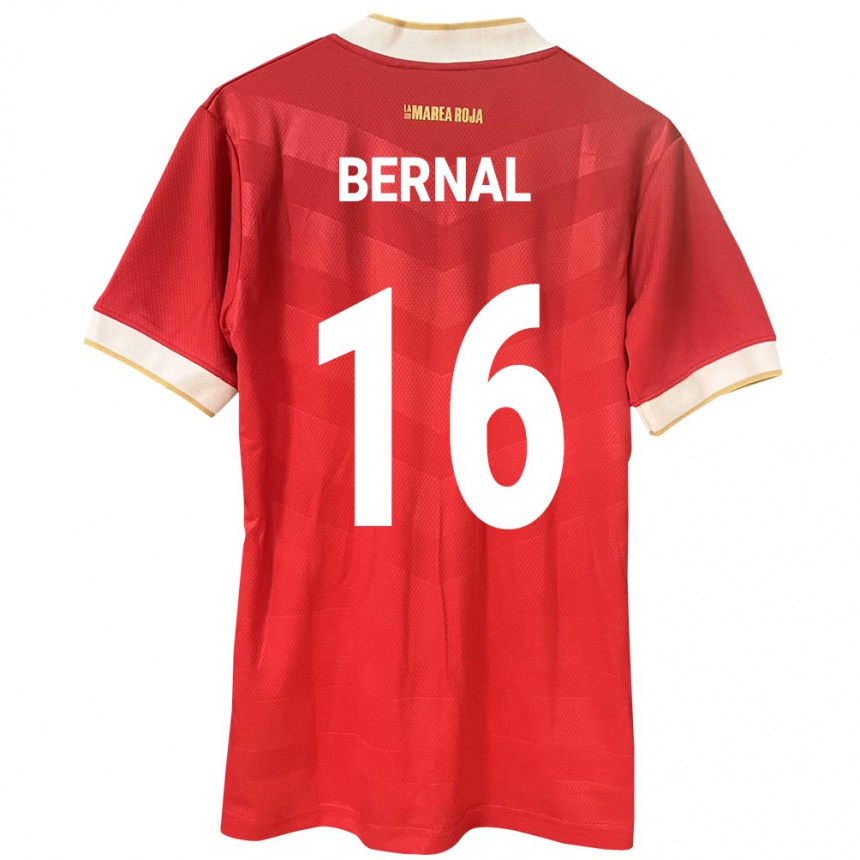 Hombre Fútbol Camiseta Panamá José Bernal #16 Rojo 1ª Equipación 24-26