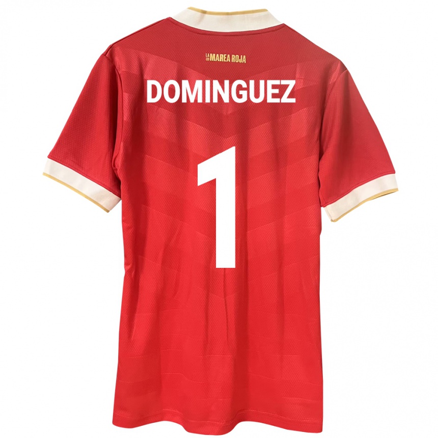 Hombre Fútbol Camiseta Panamá Valeska Domínguez #1 Rojo 1ª Equipación 24-26