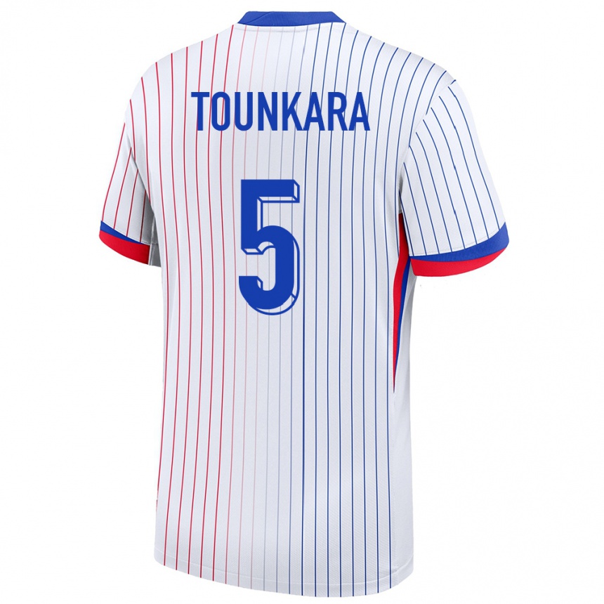 Hombre Fútbol Camiseta Francia Aissatou Tounkara #5 Blanco 2ª Equipación 24-26