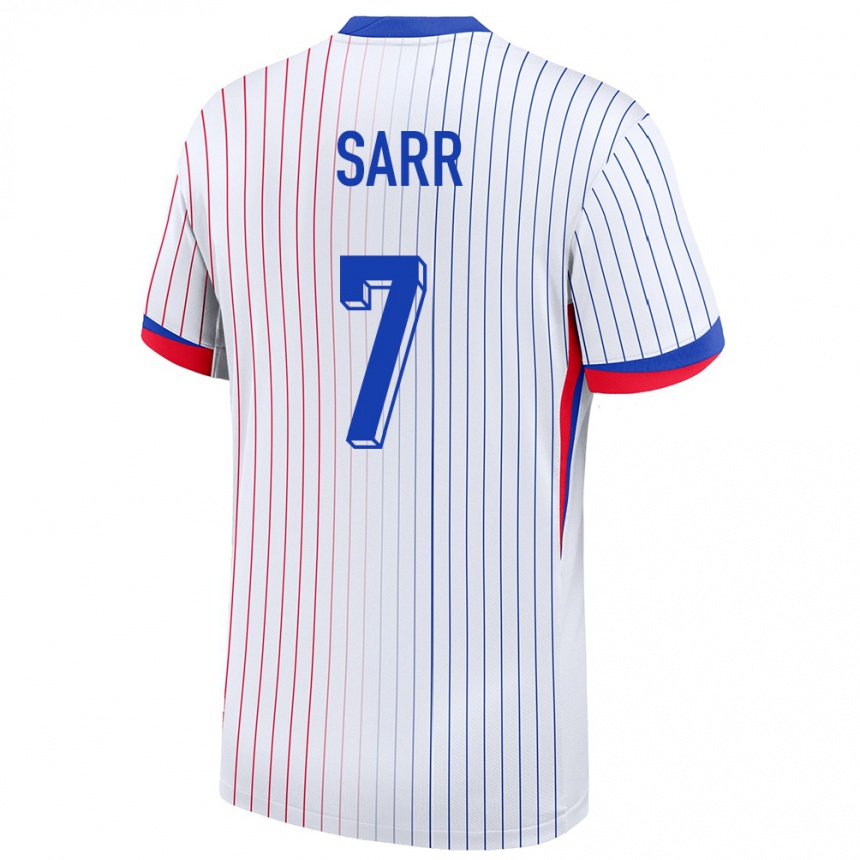 Hombre Fútbol Camiseta Francia Ouleymata Sarr #7 Blanco 2ª Equipación 24-26