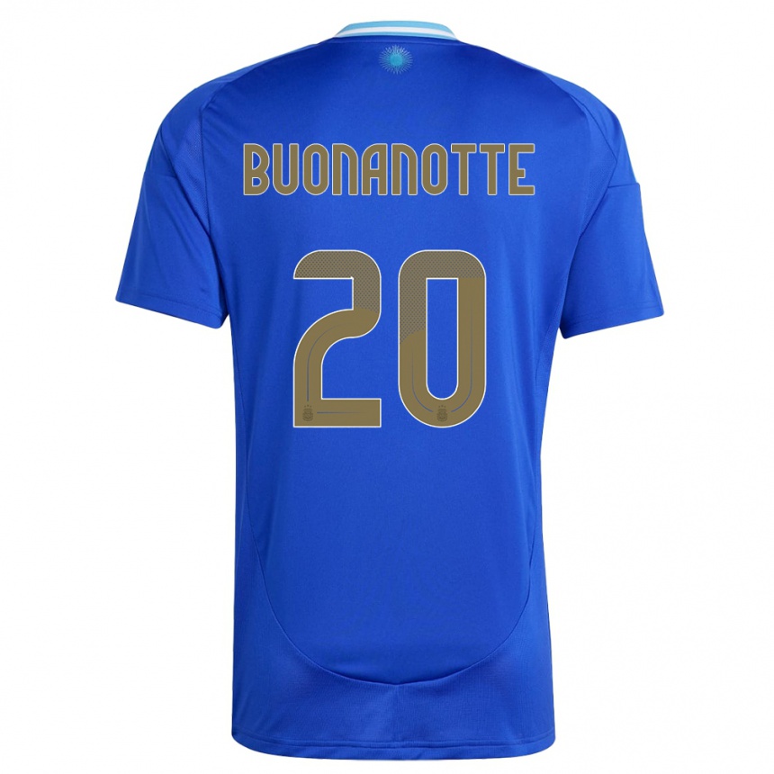 Hombre Fútbol Camiseta Argentina Facundo Buonanotte #20 Azul 2ª Equipación 24-26