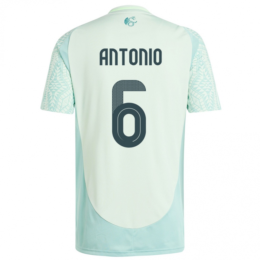 Hombre Fútbol Camiseta México Nancy Antonio #6 Lino Verde 2ª Equipación 24-26