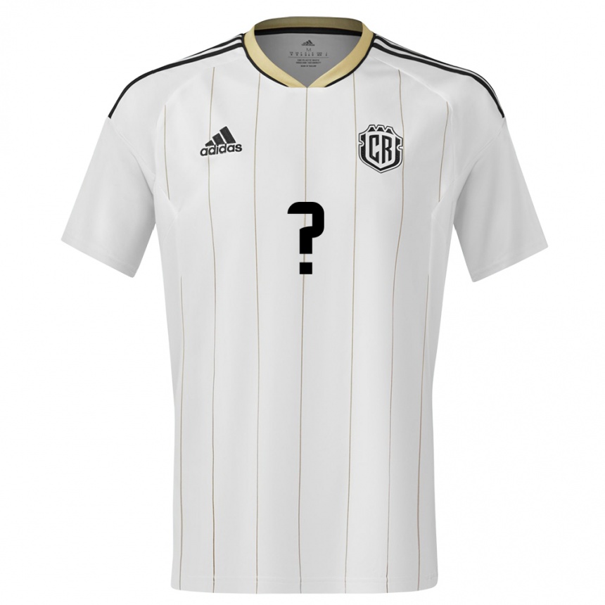 Hombre Fútbol Camiseta Costa Rica Su Nombre #0 Blanco 2ª Equipación 24-26