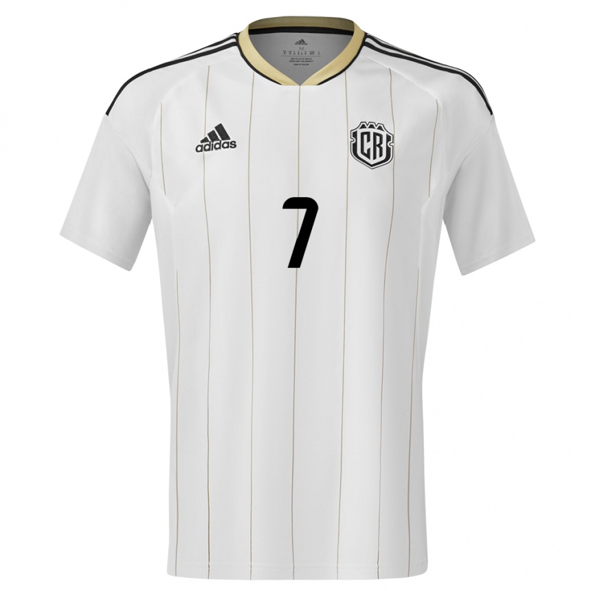 Hombre Fútbol Camiseta Costa Rica Andrey Soto #7 Blanco 2ª Equipación 24-26