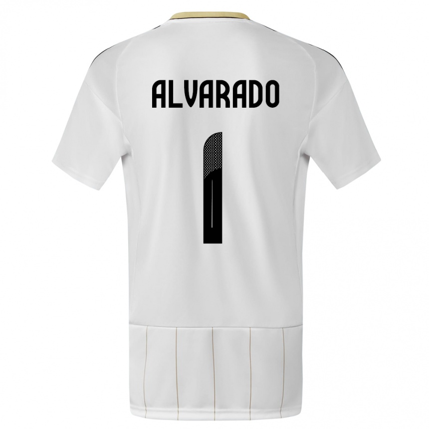 Hombre Fútbol Camiseta Costa Rica Esteban Alvarado #1 Blanco 2ª Equipación 24-26