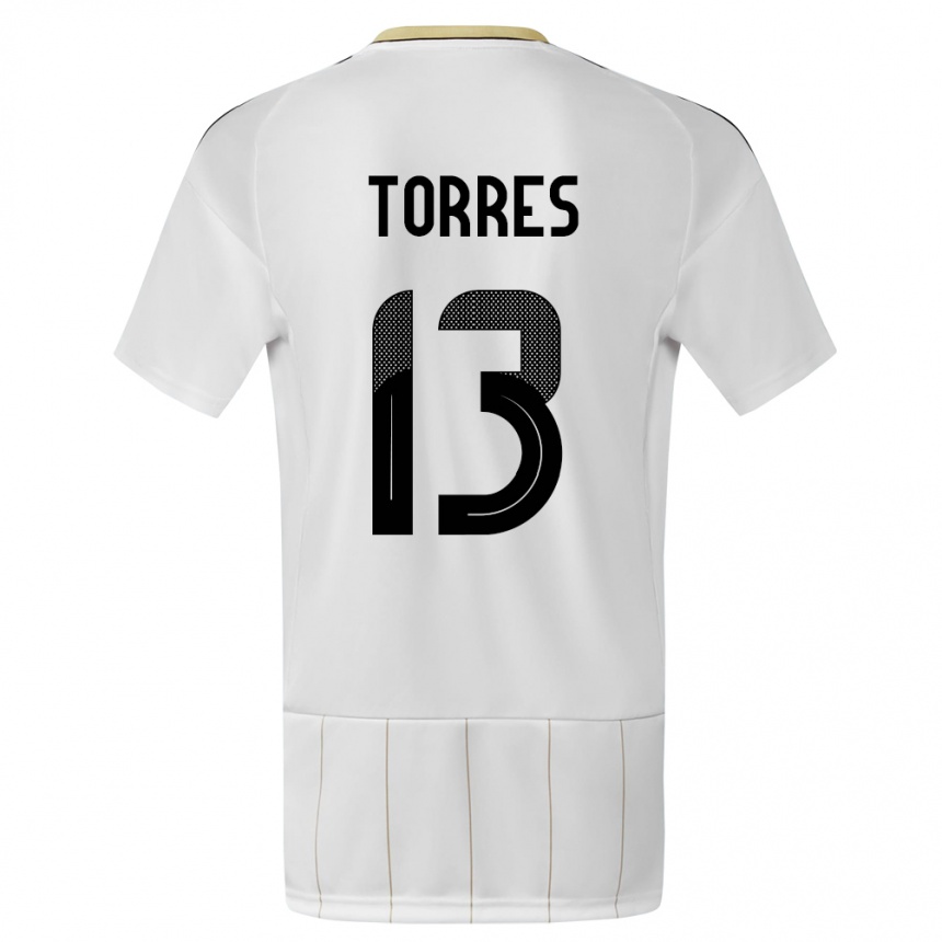 Hombre Fútbol Camiseta Costa Rica Gerson Torres #13 Blanco 2ª Equipación 24-26