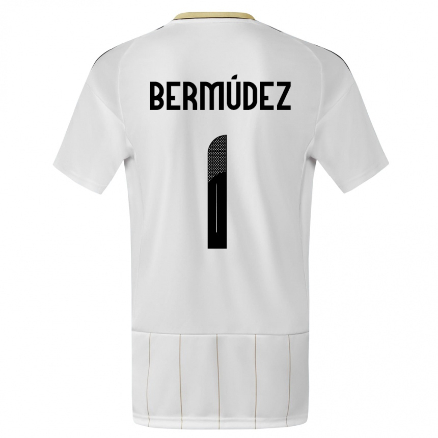 Hombre Fútbol Camiseta Costa Rica Noelia Bermudez #1 Blanco 2ª Equipación 24-26