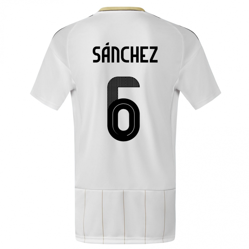 Hombre Fútbol Camiseta Costa Rica Carol Sanchez #6 Blanco 2ª Equipación 24-26