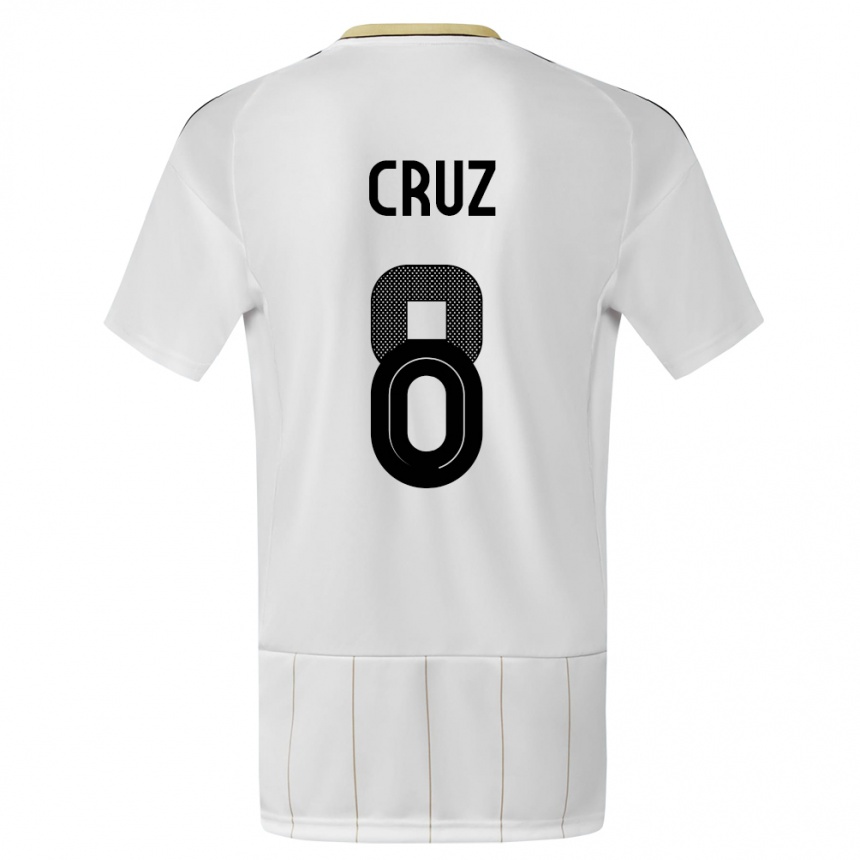 Hombre Fútbol Camiseta Costa Rica Daniela Cruz #8 Blanco 2ª Equipación 24-26