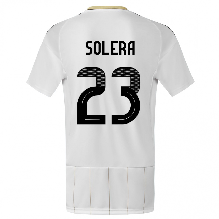 Hombre Fútbol Camiseta Costa Rica Daniela Solera #23 Blanco 2ª Equipación 24-26