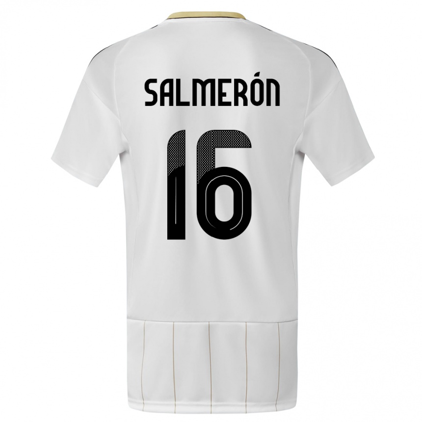 Hombre Fútbol Camiseta Costa Rica Andrey Salmeron #16 Blanco 2ª Equipación 24-26