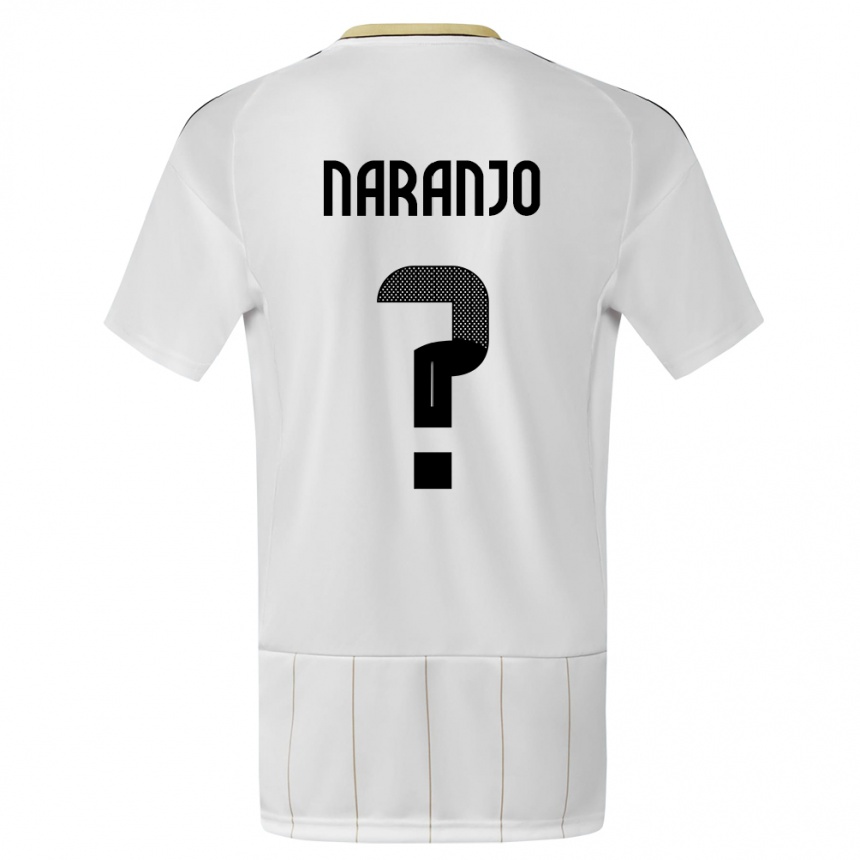 Hombre Fútbol Camiseta Costa Rica Andry Naranjo #0 Blanco 2ª Equipación 24-26